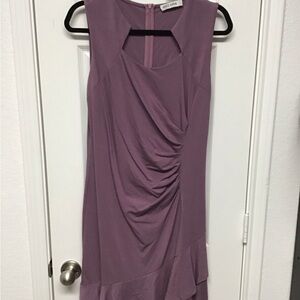 Plum size L knee length dress